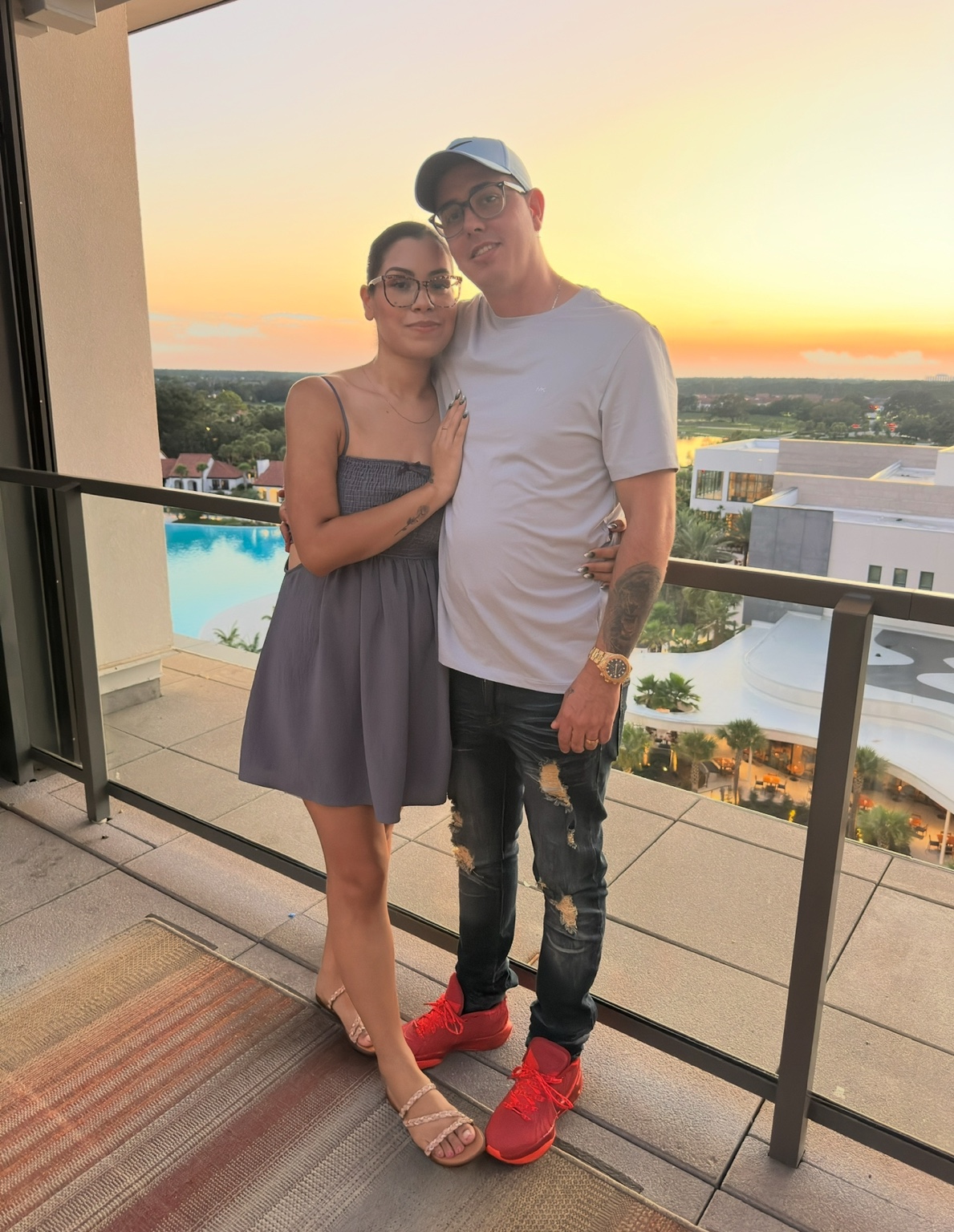Marielis and her partner together